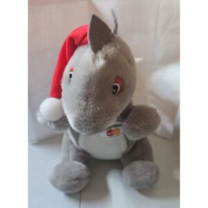 Mastercard MasterValues Plush Toy Kangaroo Christmas Santa Hat Scarf